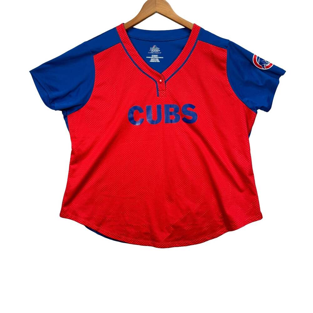 Chicago Cubs MLB Baseball Jersey Majestic Cool Base Sports Fan Women's 2XL 2X